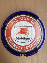 mobil gas vintage neon sign