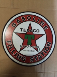 texaco man cave vintage tin sign